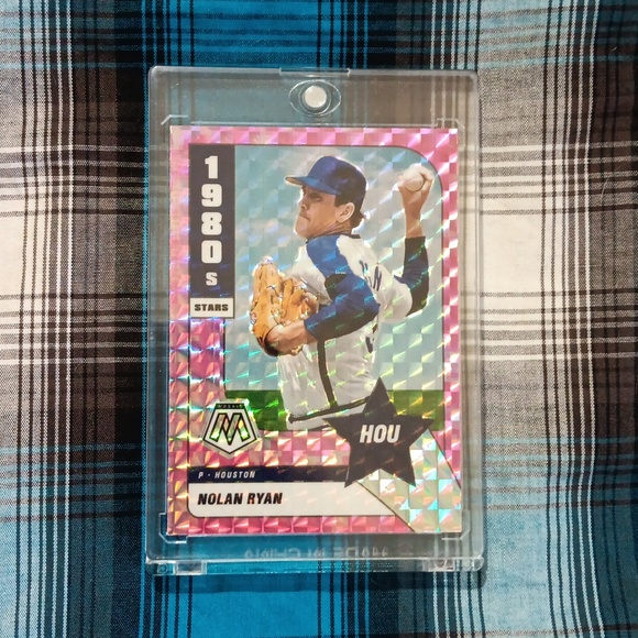 Mosaic Nolan Ryan Pink Cameo - Picture 1 of 4